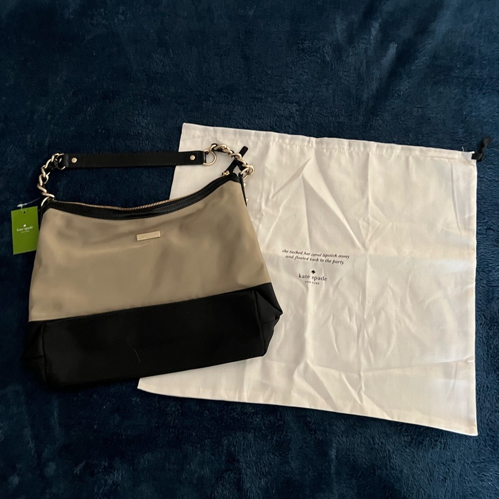 Kate Spade Fashion Colorblock Medium Serena Bag - Ash/Black